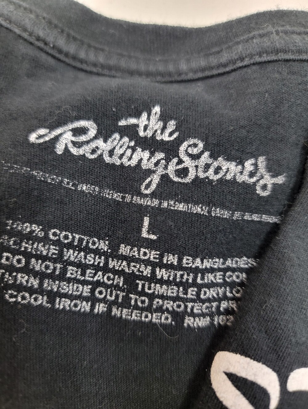 the Rolling Stones Fringe & Lace Rock Band Tee - Upcycled - Picture 4 of 6